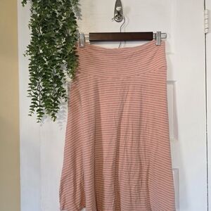 GAP A-Line Skirt in Pink Stripes